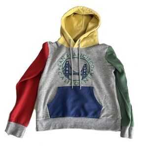City Wear San Francisco Colorblock Hoodie – Size L, Excellent Condition